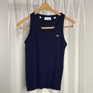 Lacoste navy tank top